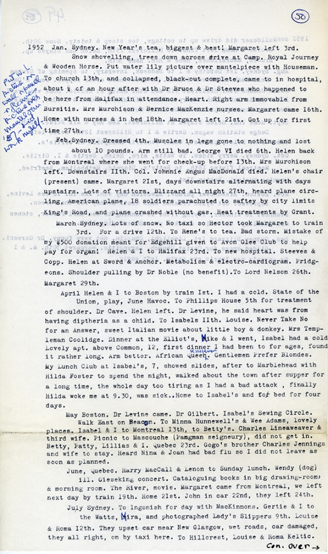 Katharine McLennan's Diary